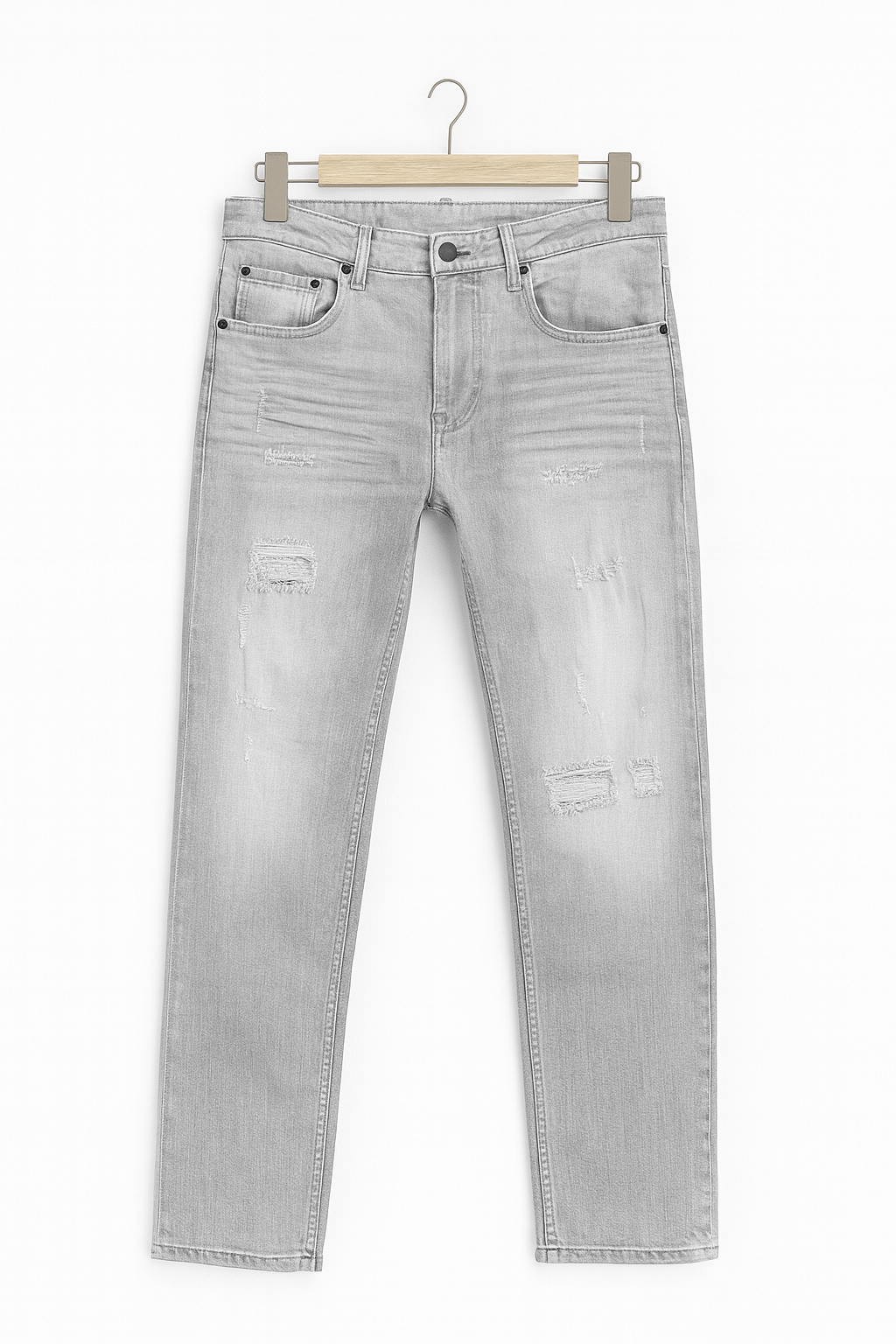 gray jeans