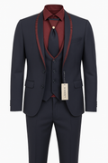 Red Noir Suit