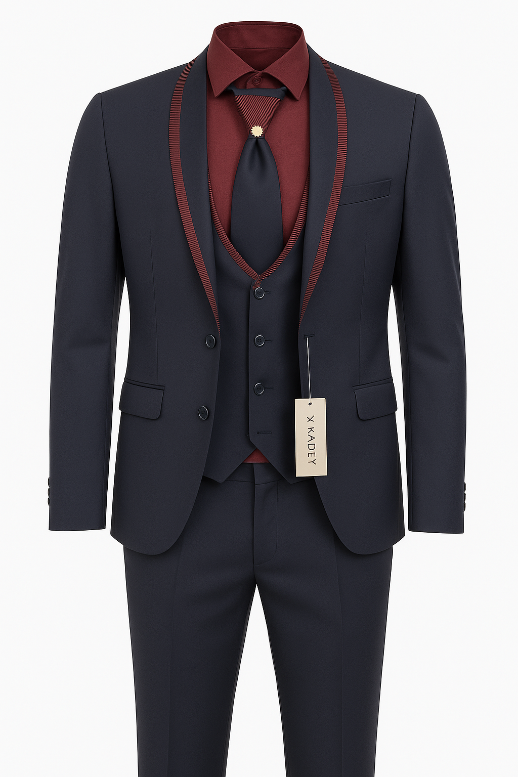 Red Noir Suit